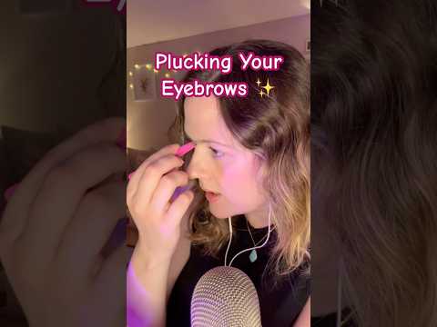 ASMR Eyebrow Plucking  ✨ So Satisfying #shorts