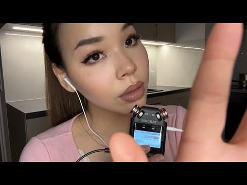 ASMR TASCAM TINGLES | Mouth sounds, Gentle kisses, Mic blowing, Hand movements 💖