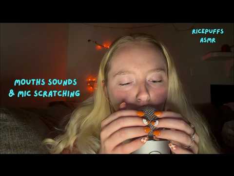 ASMR | Bare Mic Scratching🌼 | Up Close Mouth Sounds✨