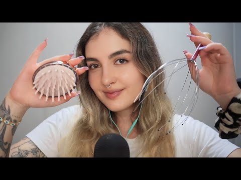 asmr en Español - Masaje CRANEAL para DORMIR en MINUTOS - Ale ASMR :D