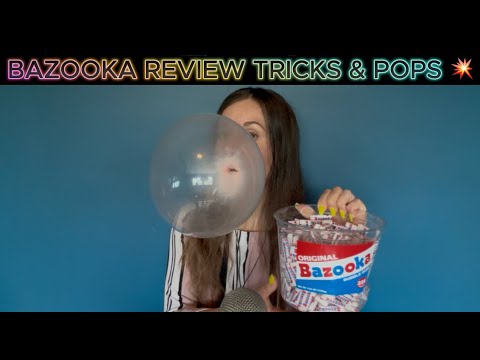 Bazooka Bubblegum Review 💗 Big Bubbles & Sweet Tricks!