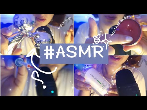 ASMR Mouth Sounds +Doing Your Skincare Routine to SLEEP 😴 💤 ✨️ #asmr #tapping #mouthsounds 