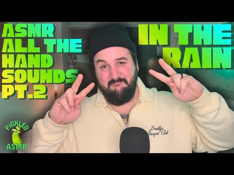 ASMR // ASMR 15K HAND SOUNDS COMPiLATiON PT. 2 (iN THE RAiN)