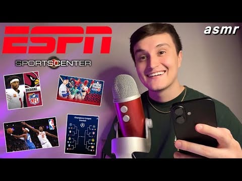 ASMR but it’s ESPN SportsCenter 🔴⚫️ (whisper rambles)