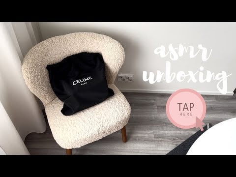 ASMR suomi - UUSI LAUKKU unboxing & esittely Celine Belt bag Micro Light Taupe