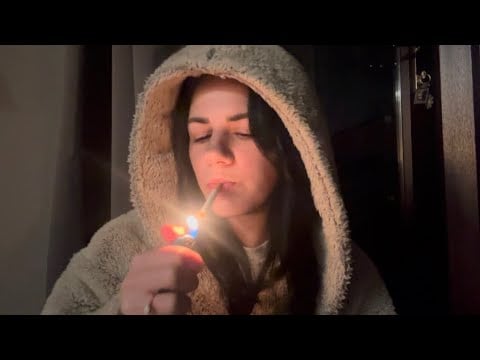 ASMR | Late Night Tapping, Whispering & Smoking 🌙