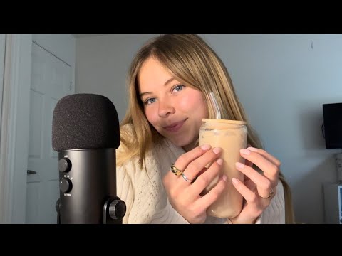 ASMR whispers, fabric scratching + tapping🍂 cozy vibes