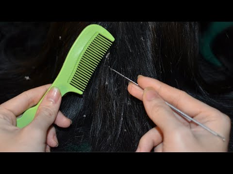 ASMR Relaxing Hair Brushing With Comb For Sleep ( No Talking )