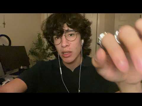 ASMR Touching Your Face & Brushing Your Hair With My Hands | Whispering 💤