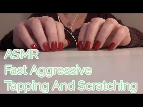 ASMR Fast Aggressive Tapping And Scratching