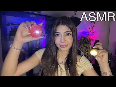 ASMR ESPAÑOL / TEST DE NERVIOS CRANEALES PERO CIERRA TUS OJOS (Pon tu celular hacia ABAJO)
