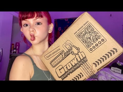 ASMR ABRINDO PEDIDO DA GROWTH (com Lapela)