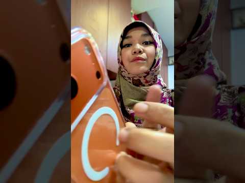 ASMR tapping my iphone 17 pro max cosmic orange