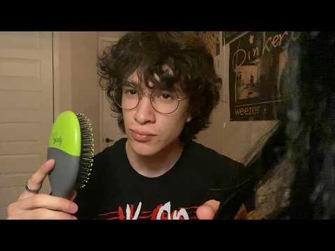 ASMR Brushing Your Hair | Soft Spoken 💤