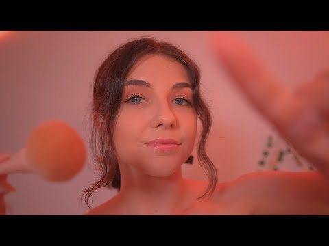 ASMR Tocando TU CARITA 🌙 Cámara Tapping, Brochas, Mouth Sounds *No Talking ASMR* | Lonixy ASMR