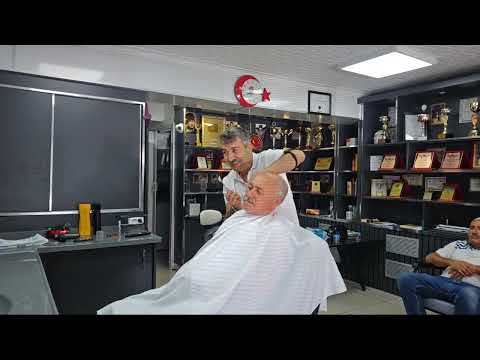 ASMR LIVE : RELAXING HAIR AND BEARD TRIMMING AND HEAD MASSAGE