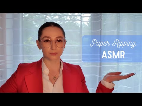 [ASMR] Paper Ripping Sounds - Secretary Roleplay - Tingles ASMR