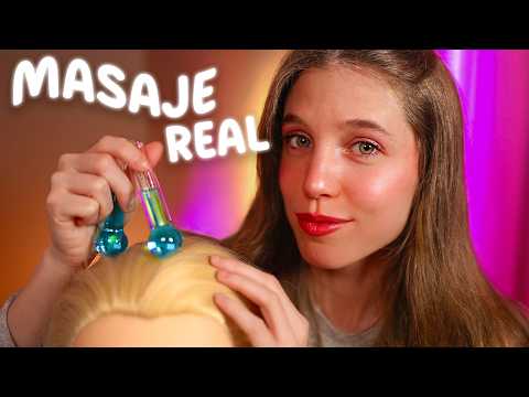 ASMR MASAJE CAPILAR REAL para DORMIR PROFUNDAMENTE 💆🏼‍♀️🌙 (Roleplay en español)