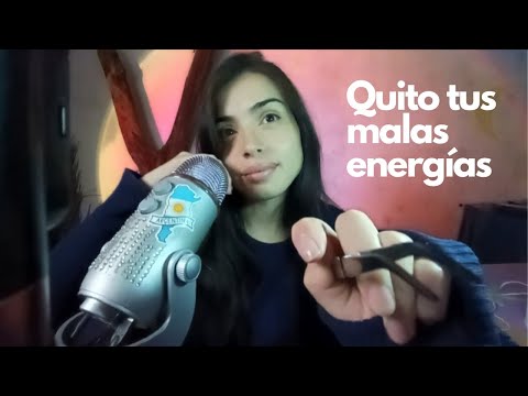 asmr en Español Te SACO las MALAS ENERGÍAS, las malas VIBRAS + MEDITACIÓN + mouth sounds
