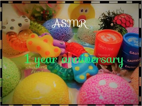 ASMR 1 year anniversary on my channel (lots of triggers)