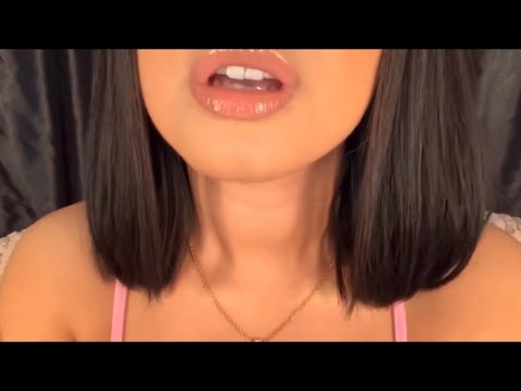 ASMR GLOSSY MOUTH SOUNDS💋(Lipgloss application+Kisses)