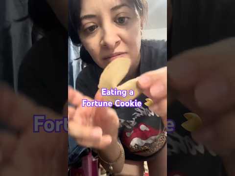 Eating a Cringy Fortune Cookie 🥠 #asmr #food #mouthsounds #crunchynoises #eating