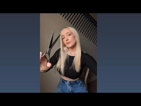 🎧ASMR✂️Flirty Hair Stylist Roleplay✨scissor sounds-spray bottle💧-trimmers🪒✂️✨