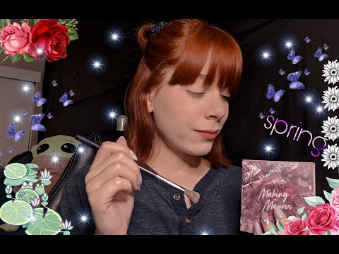 ASMR~ DOING YOUR SPRING MAKEUP ROLEPLAY (SPANISH)