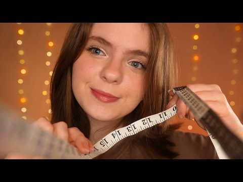 ASMR Fast & Aggressive Measuring You Roleplay! 📐(Whispered) Drawing on your face