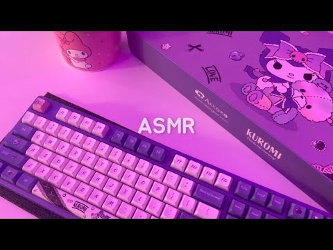 ASMR Unboxing AKKO 🏴‍☠️ One Piece  & Kuromi keyboard ⌨️ / Tapping , Tracing , Scratching items❣️