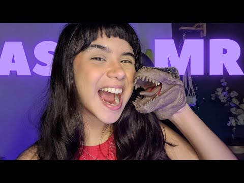 ASMR DINO COMENDO SUAS ENERGIAS NEGATIVAS (COM ECO)