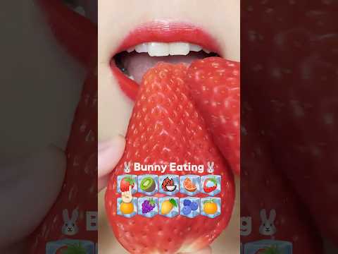 Frozen Strawberry Mukbang ASMR 얼린 과일 먹방