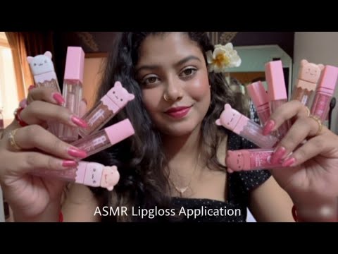 ASMR Share With You My Lipgloss Collection & Application 💋🫶