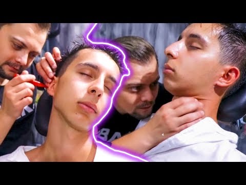 ASMR BARBER MASSAGE • ASMR HEAD MASSAGE ON MY YOUNG GUEST