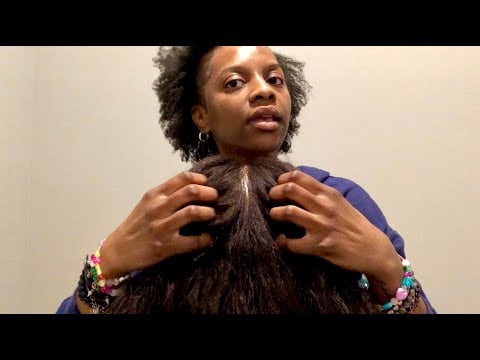 ASMR Hairplay & ChitChat Life Update 💙 (soft speaking, hair brushing, scalp scratching)