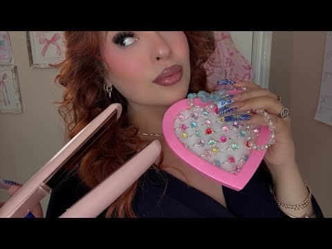 ASMR: Stylist Makeover 🪞✨ (Perfect Hair, Jewelry Fixing & Makeup) Roleplay