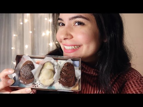 ASMR COMENDO OVO DE PÁSCOA RECHEADO