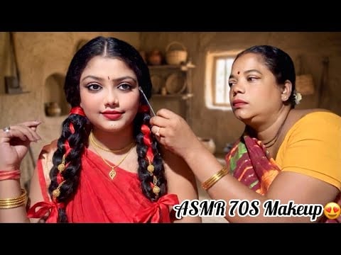 ASMR Indian Most Popular 70s Makeup 💄 