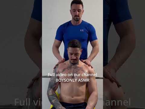 Shoulder, body, and chest massage 💆🏻‍♂️ ASMR 👉🏻 @BoysOnlyASMR