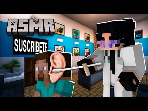 ASMR LIMPIEZA DE OÍDOS en Minecraft - Roleplay Español