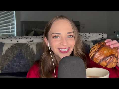 ASMR | Whisper/Ramble Afternoon Tea with a Chocolate Croissant 🥐☕️