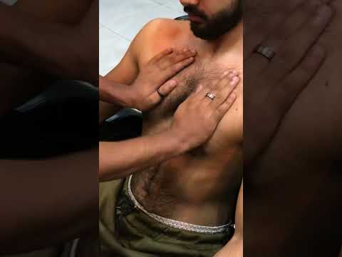 Chest Massage #asmr #chestmassage #chesthair #heavyoiling #intensemassage #deeprelaxationasmr #relax