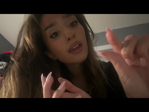 ASMR Helping you sleep through your anxieties🫶🏼🤍 (soft spoken, tapping, plucking, visual trigger)