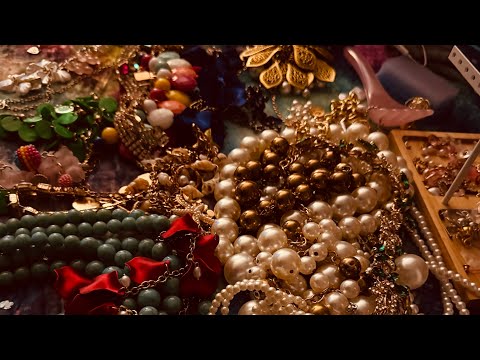 ASMR 2 Hour TRY-ONS JEWELRY COLLECTION, Perfectionist Hair Styling , Jewelry Sound,  NONSTOP TINGLES