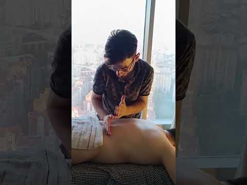 BACK SPORTS THERAPY ASMR MASSAGE #shortvideo #massage #triggersforsleep #asmr #shortsfeed