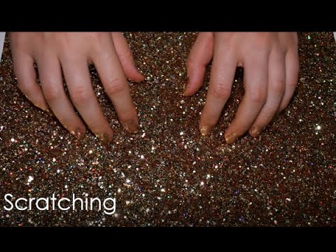 ASMR Scratching Glitter Textured Sheet (No Talking)