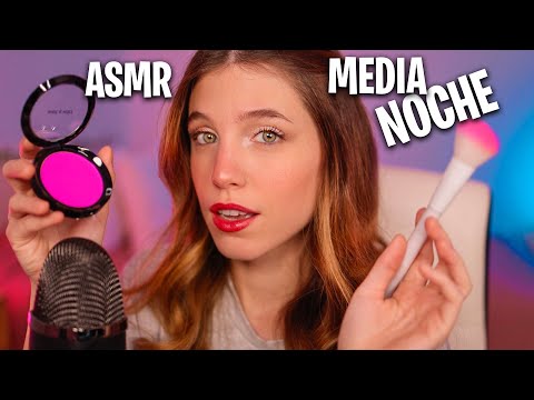 ASMR A *MEDIA NOCHE* (ME MAQUILLO HASTA QUE TE DUERMAS) 💆🏼‍♀️ RUTINA DE MAQUILLAJE 💄 | Laia Oli