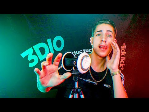 ASMR 3DIO – TUC TUC, SK SK, LICK LICK, POC POC *sons com a boca e mãos na tela*