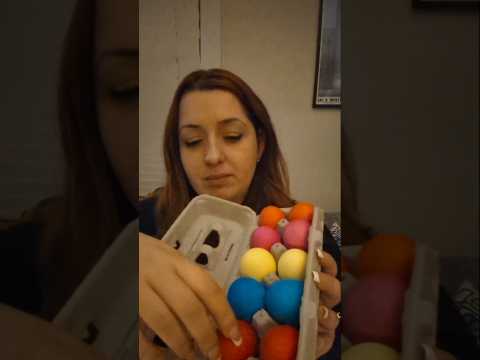 Yumurta kırmaya cebellesme ASMR paskalya yumurtaları #asmr #tapping #smashing