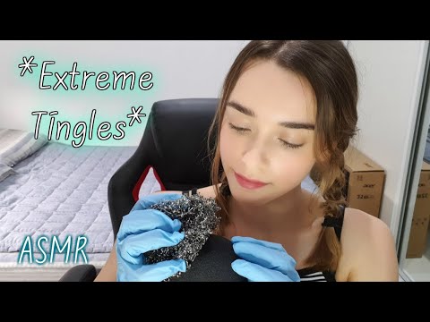 ASMR Latex Glove Brain Massage | Squishing, Scratching, Sponge Sounds *WARNING EXTREME TINGLES*